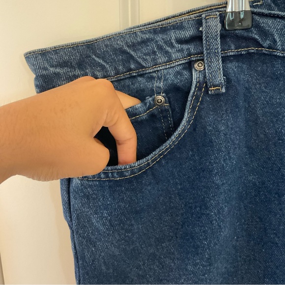 Wrangler Authentics Blue Men Jeans Size 50x30 plus oversized denim - Picture 2 of 8